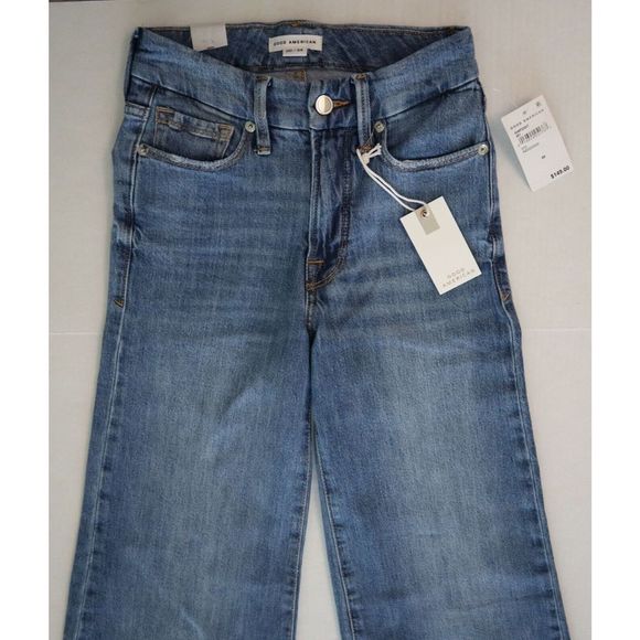 Good American GWP255T Women's Sz 00/24 Indigo Blue Good Waist Palazzo Jeans $149 - Picture 7 of 10